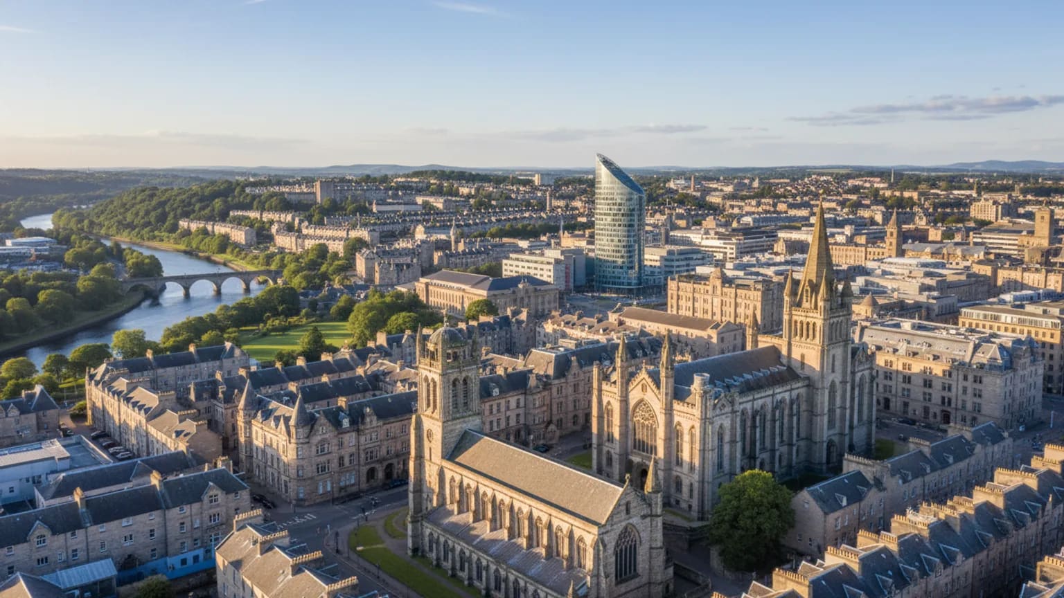 Vue panoramique de Aberdeen