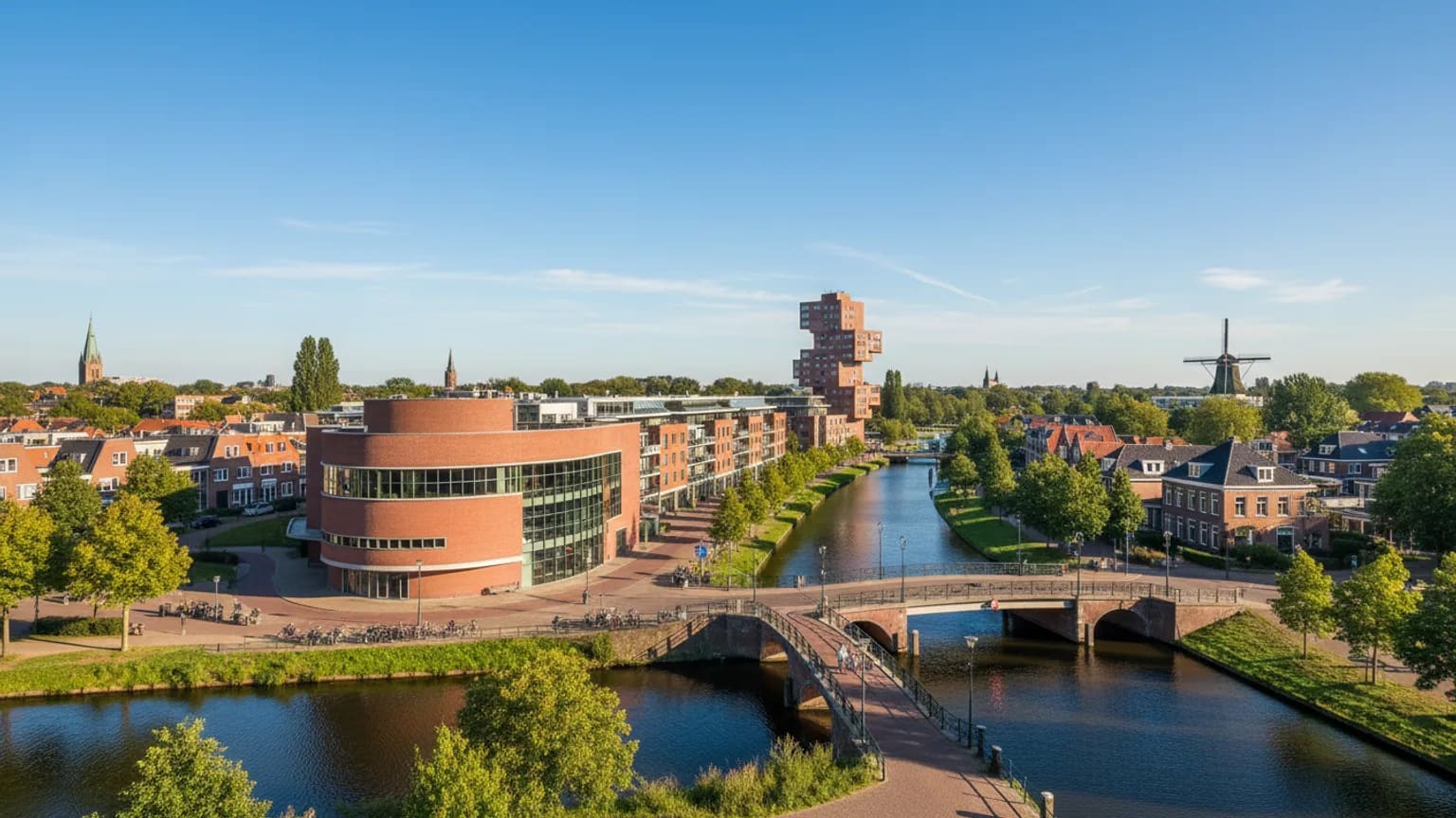 Vue panoramique de Amstelveen