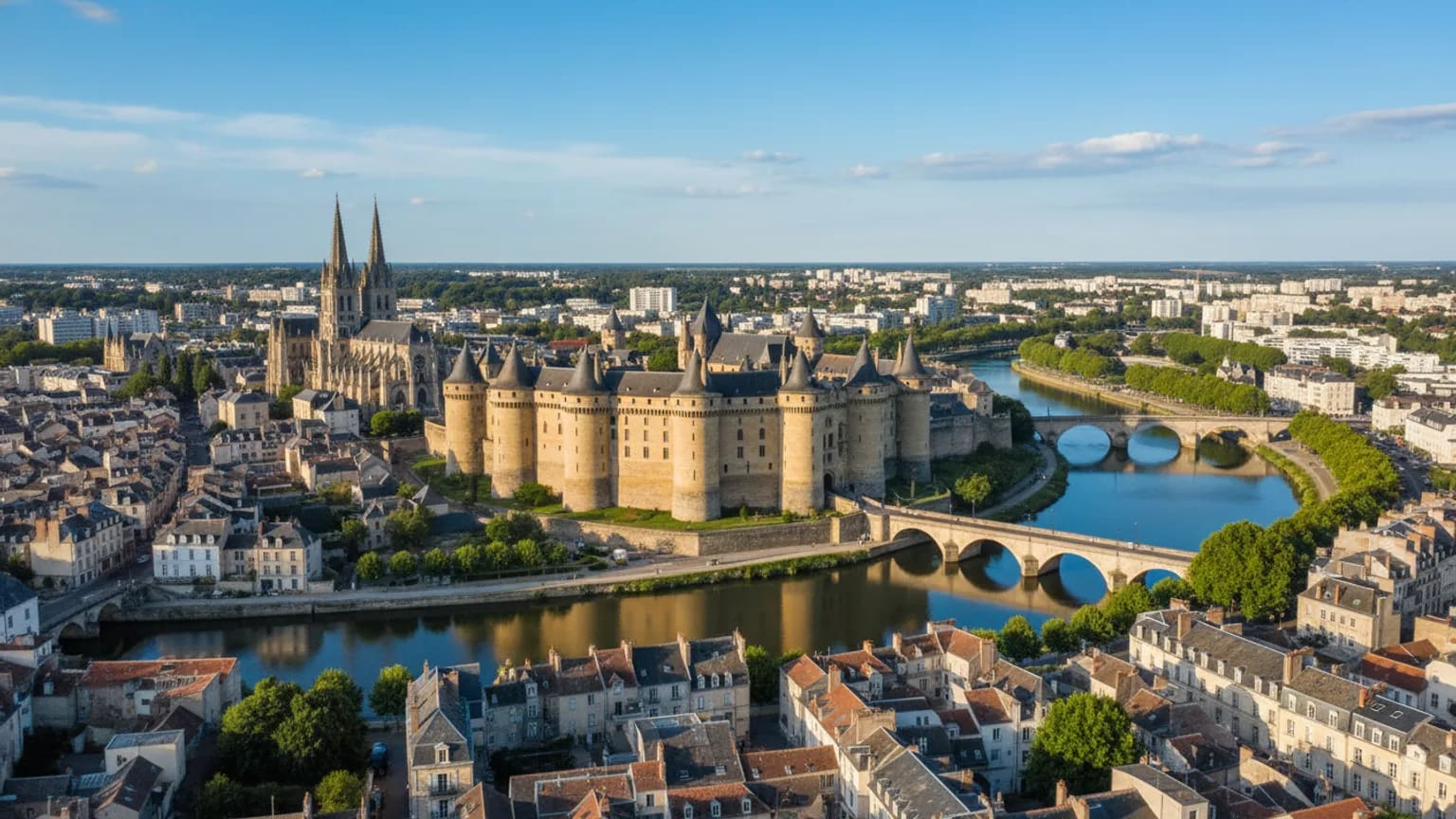 Vue panoramique de Angers