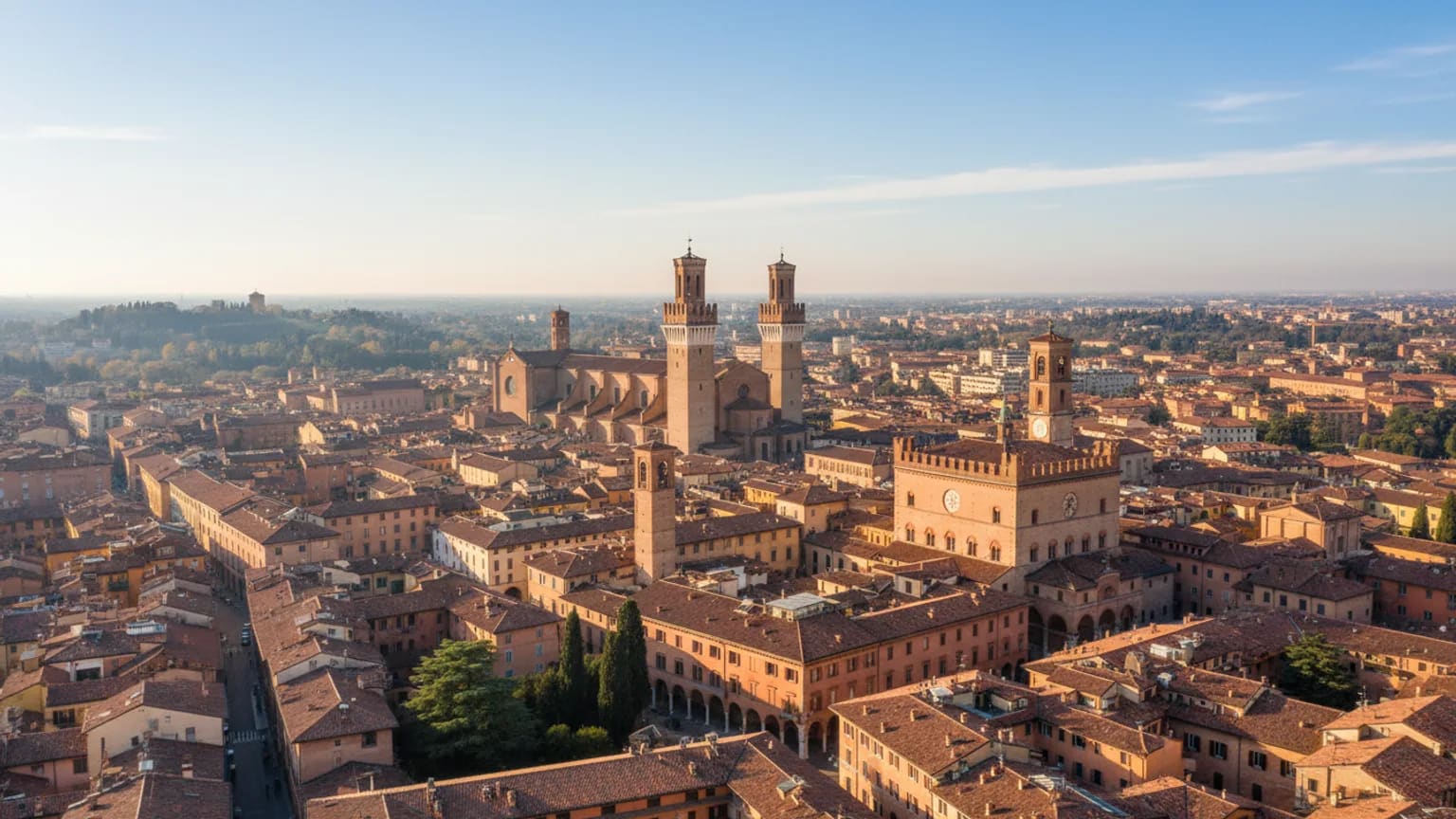 Vue panoramique de Bologna