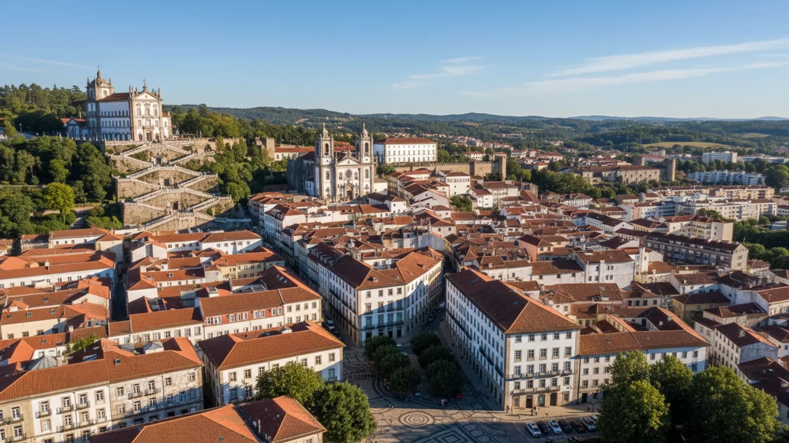 Vue panoramique de Braga