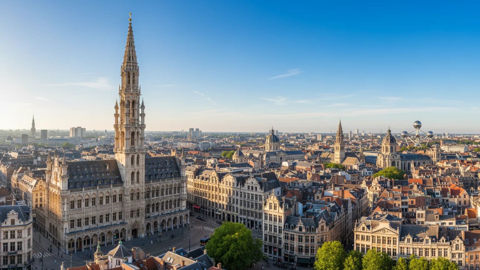 Vue panoramique de Brussels