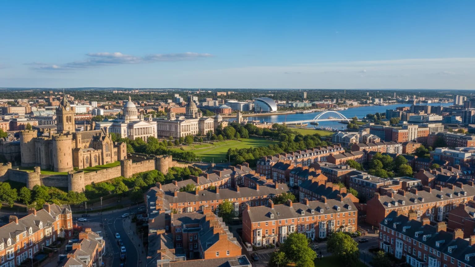 Vue panoramique de Cardiff