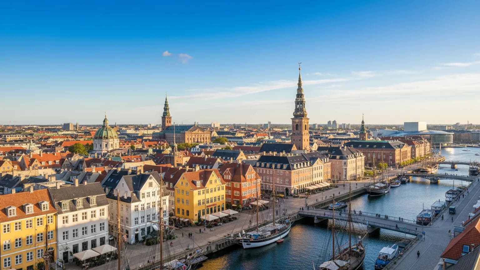 Vue panoramique de Copenhagen