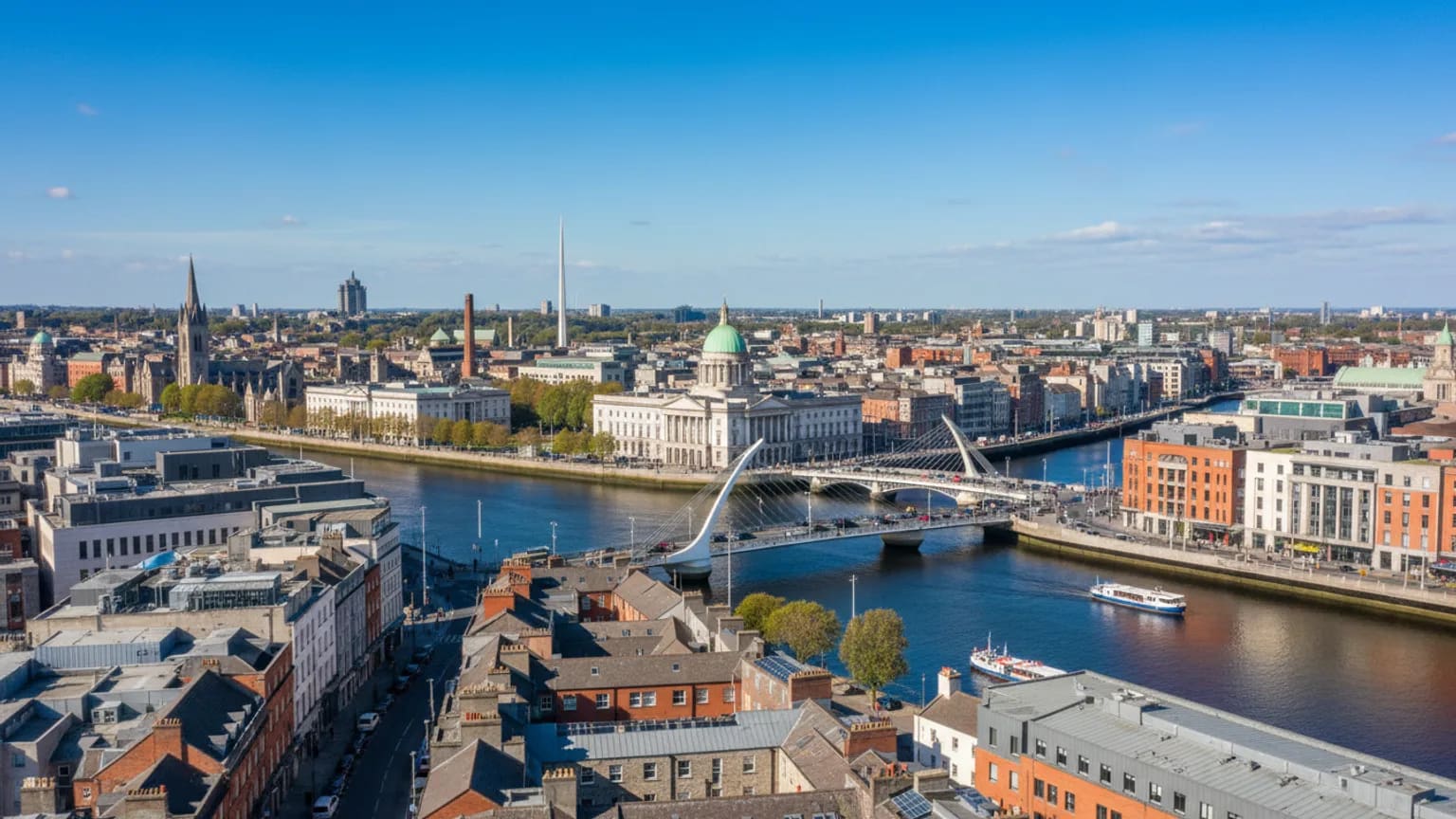 Vue panoramique de Dublin