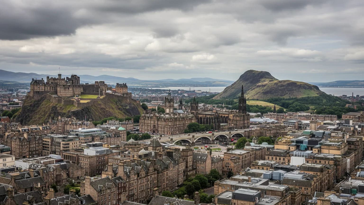 Vue panoramique de Edinburgh