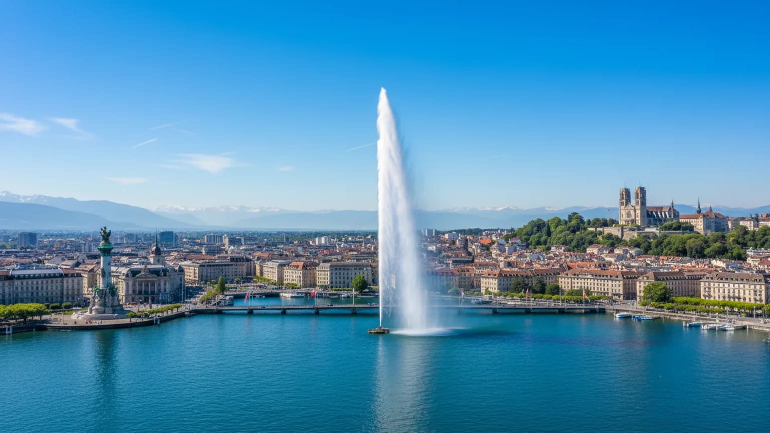 Vue panoramique de Genève