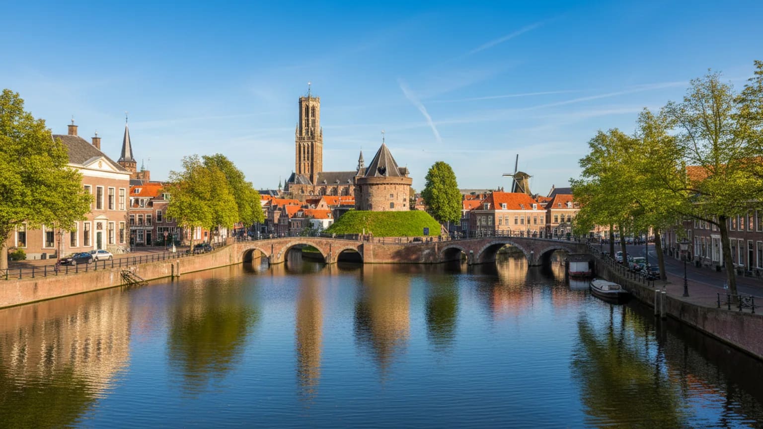 Vue panoramique de Leiden