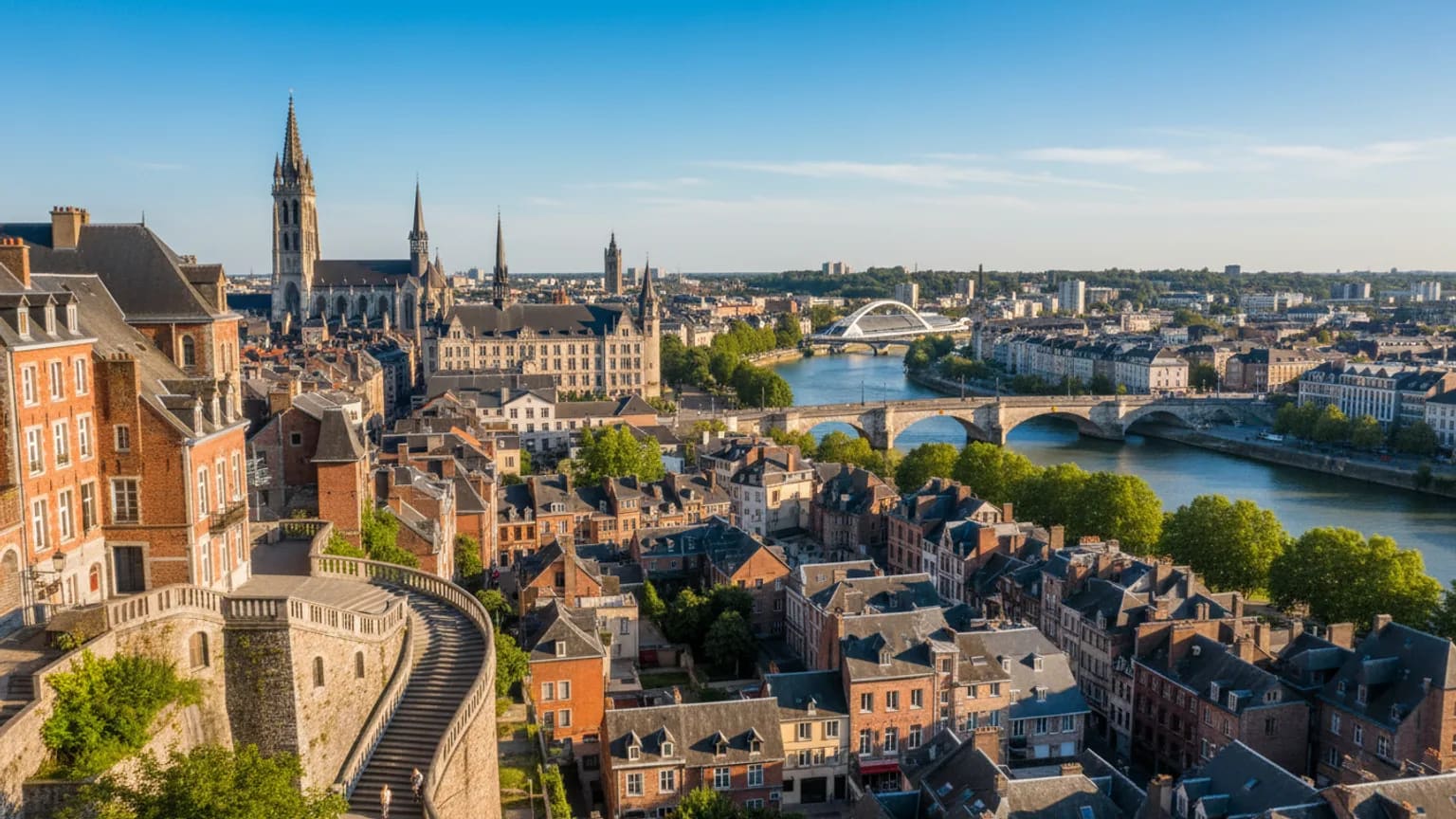 Vue panoramique de Liège