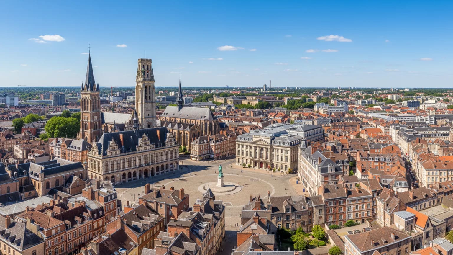 Vue panoramique de Lille
