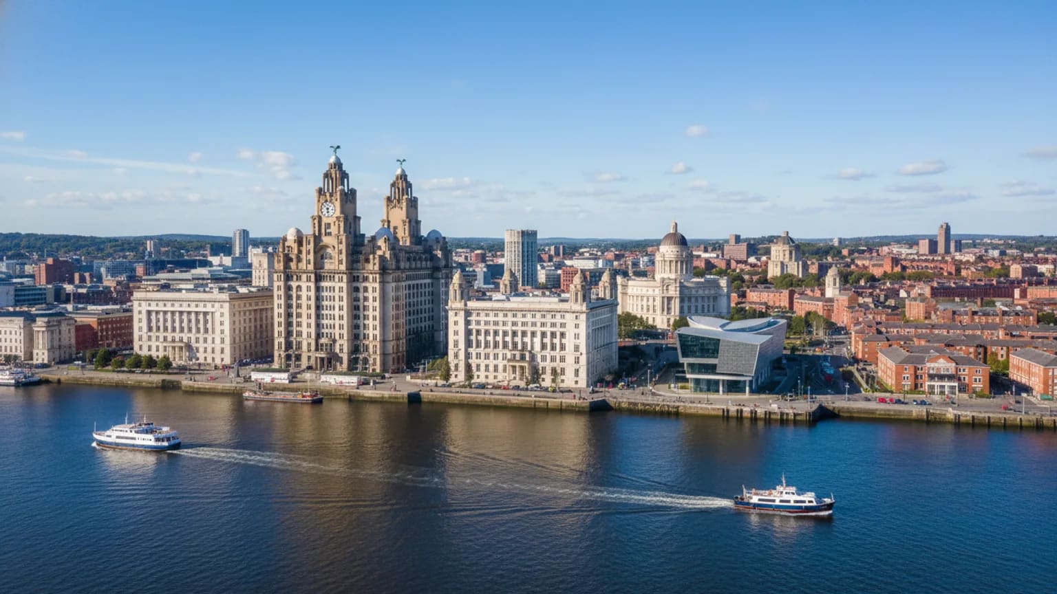 Vue panoramique de Liverpool