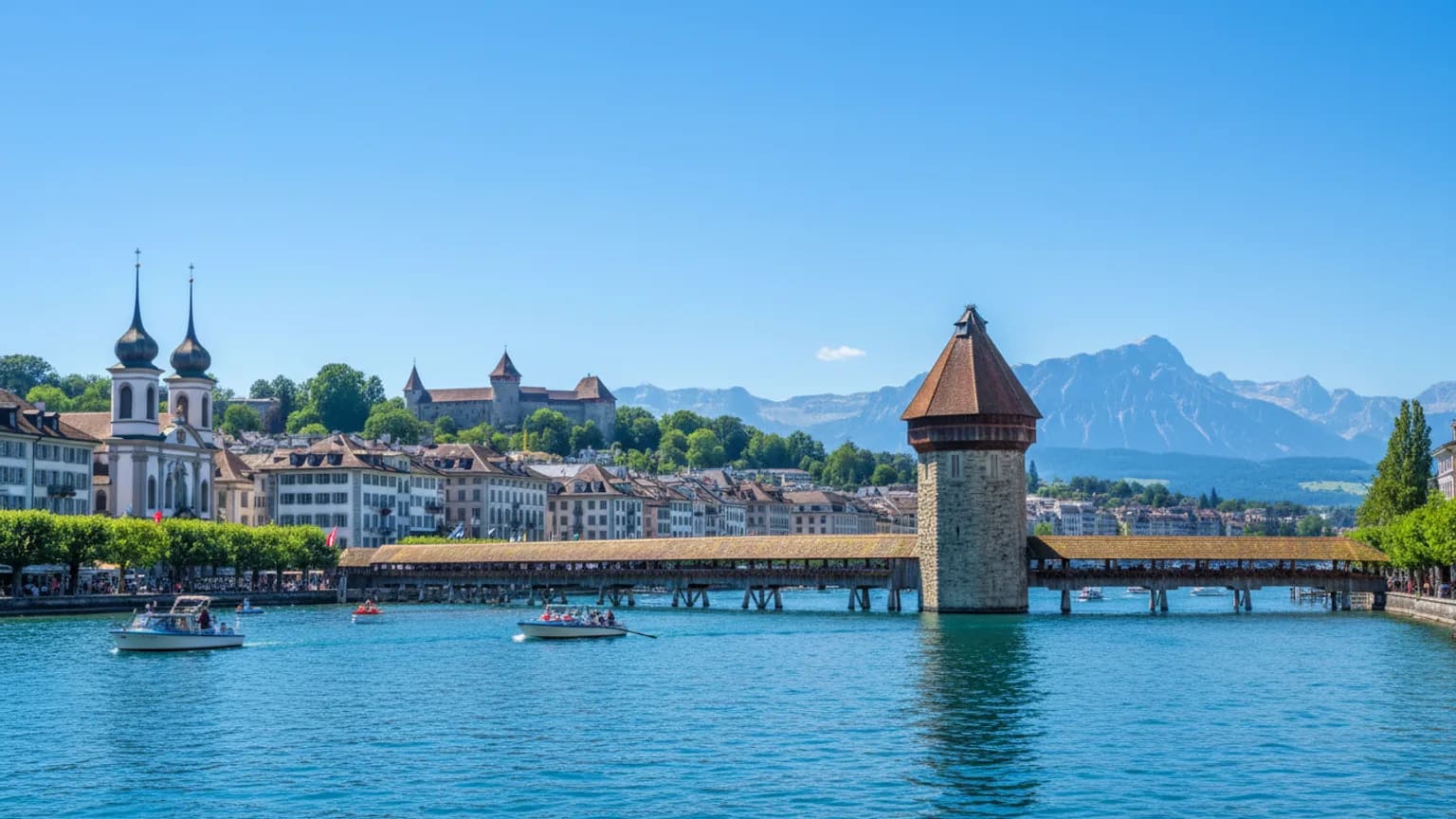 Vue panoramique de Lucerna