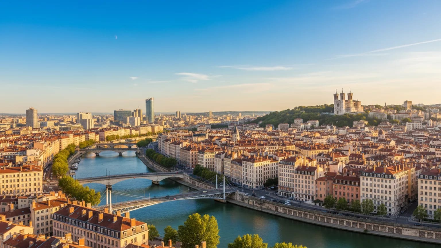 Vue panoramique de Lyon