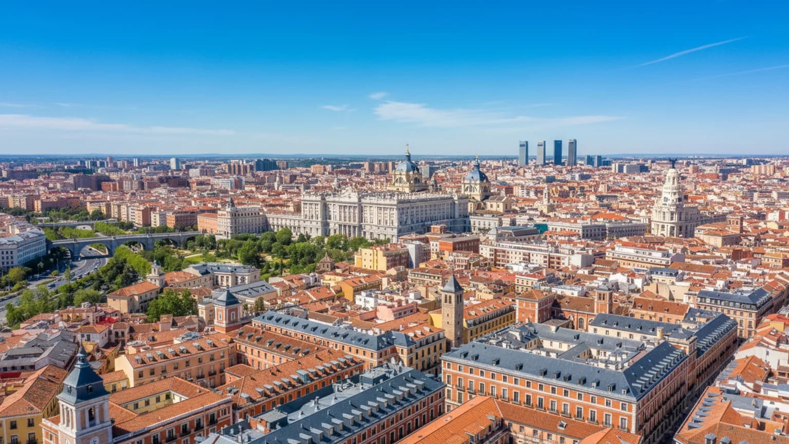 Vue panoramique de Madrid