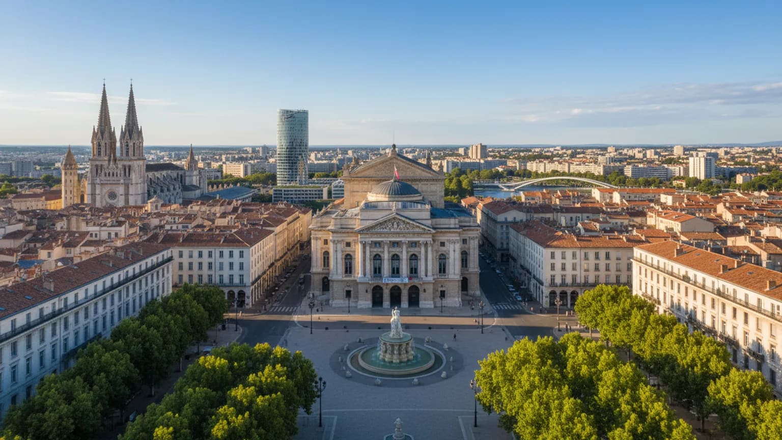 Vue panoramique de Montpellier