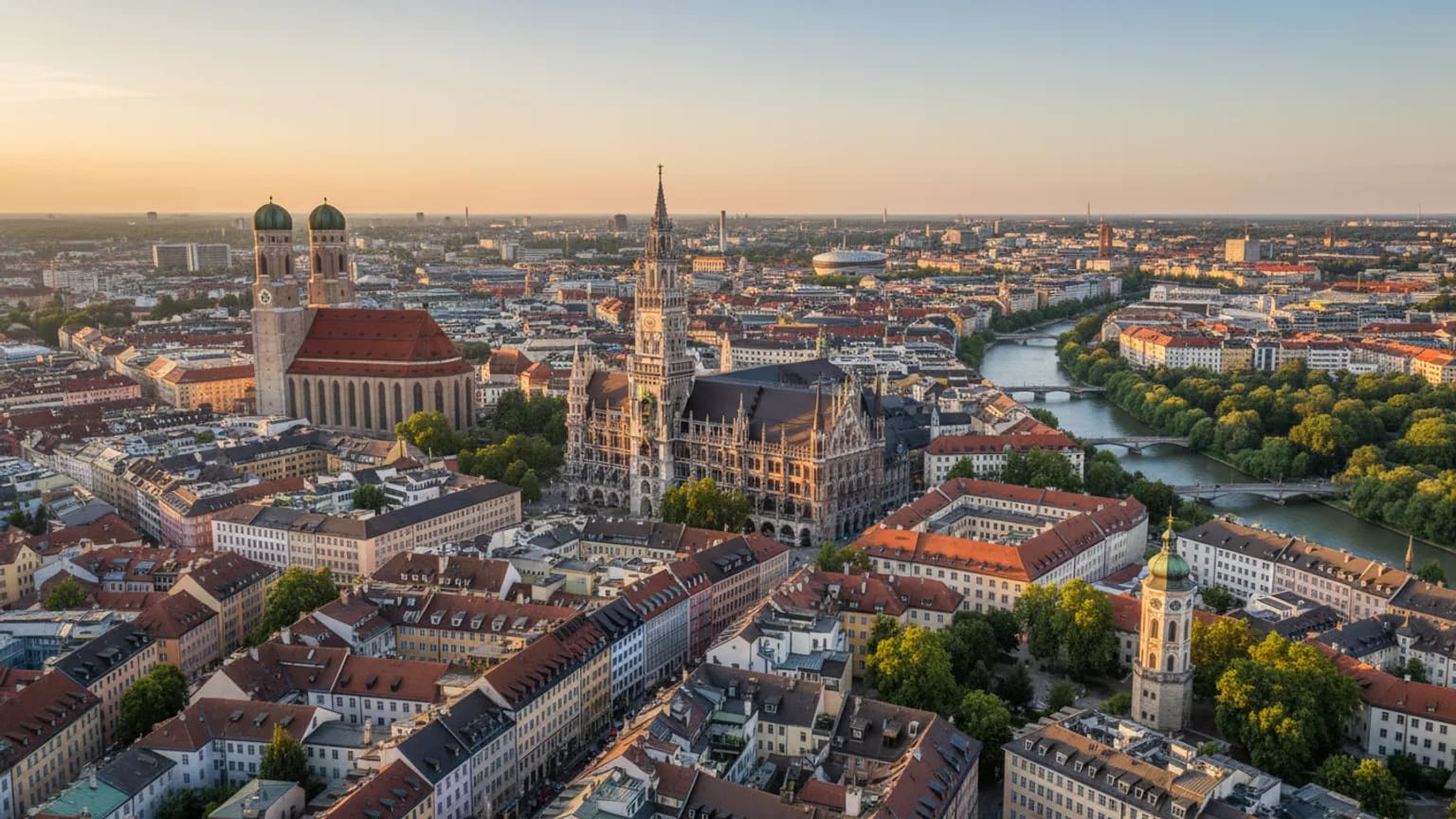 Vue panoramique de Munich