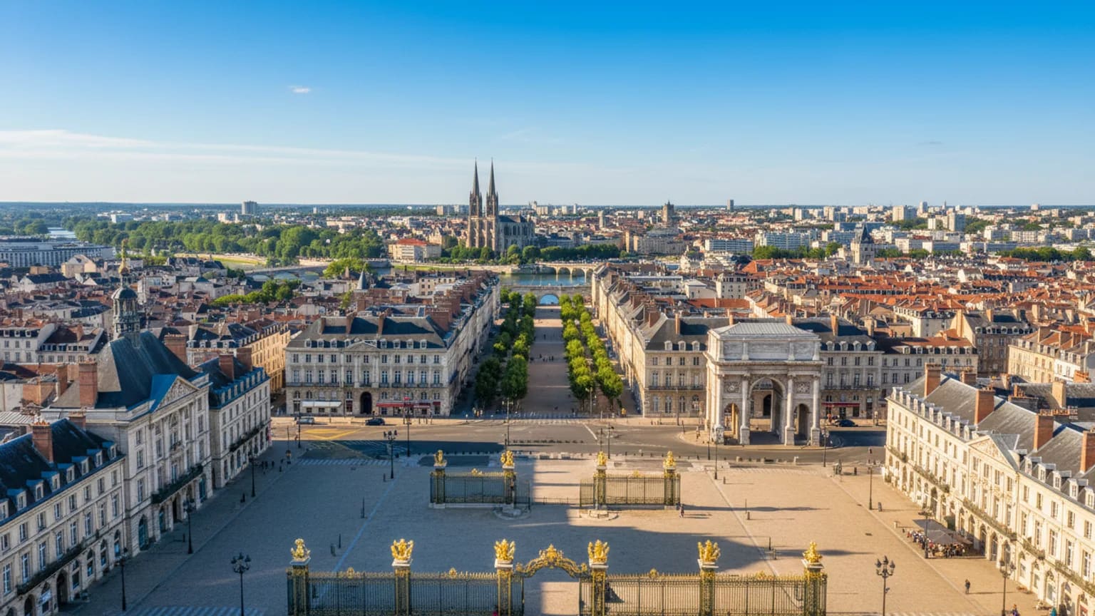 Vue panoramique de Nancy