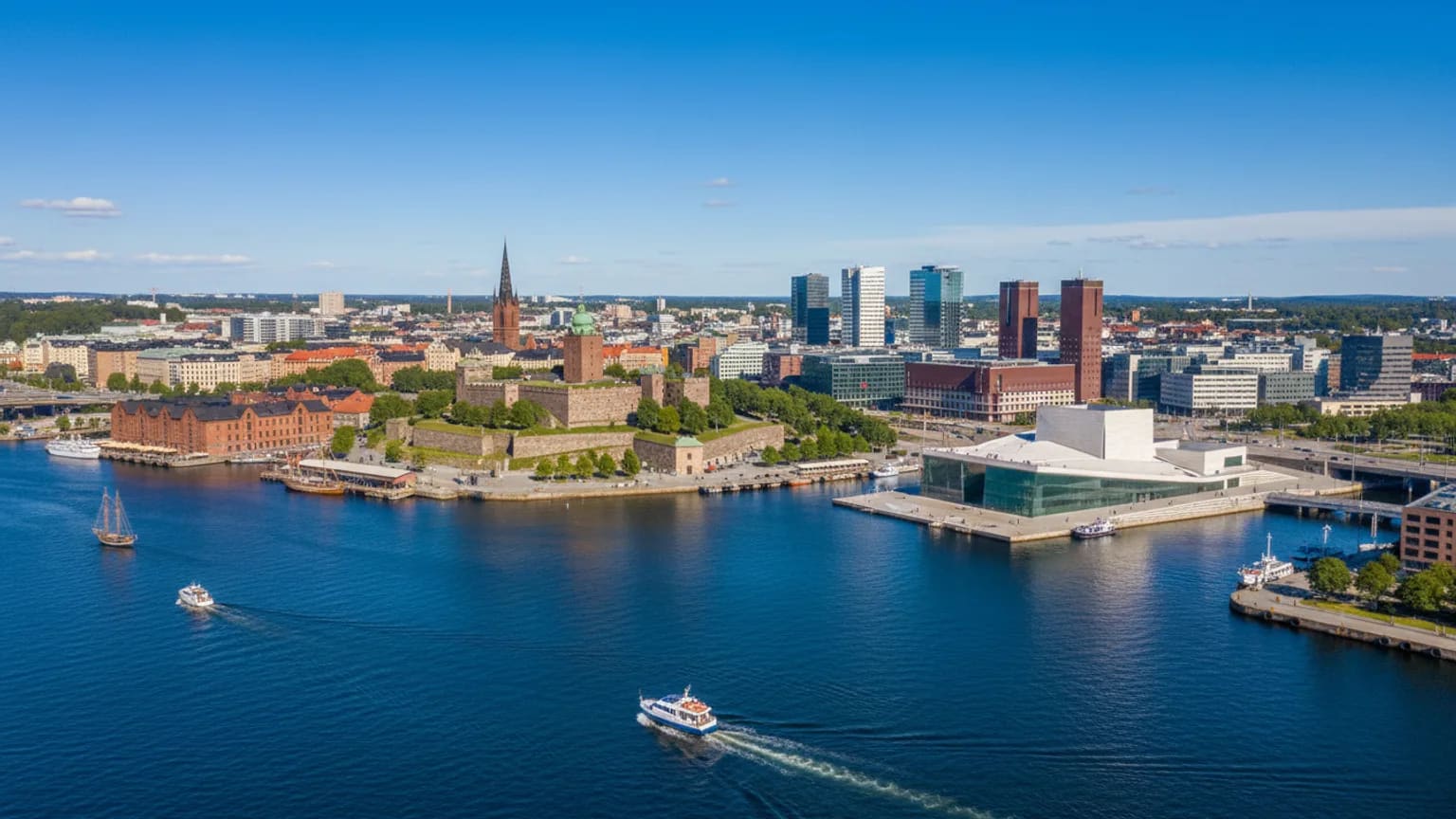 Vue panoramique de Oslo