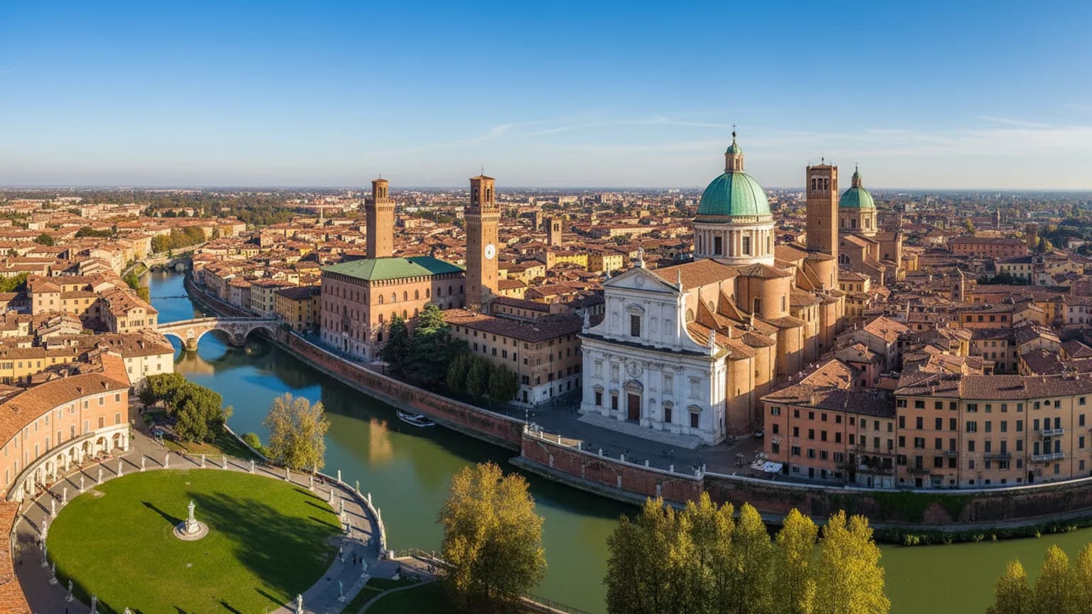 Vue panoramique de Padua