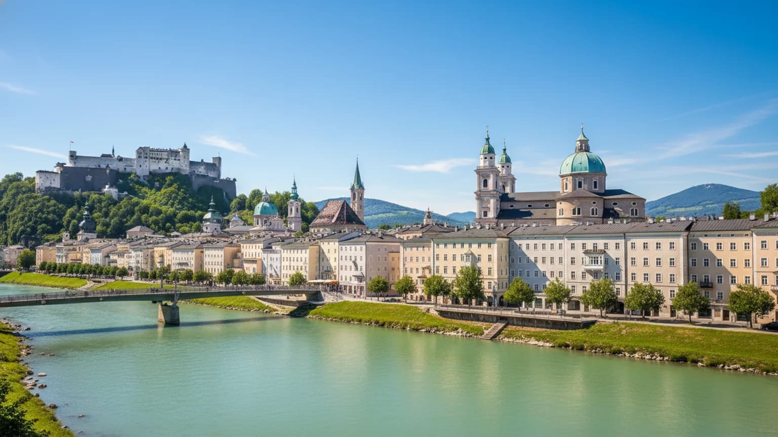 Vue panoramique de Salzburg