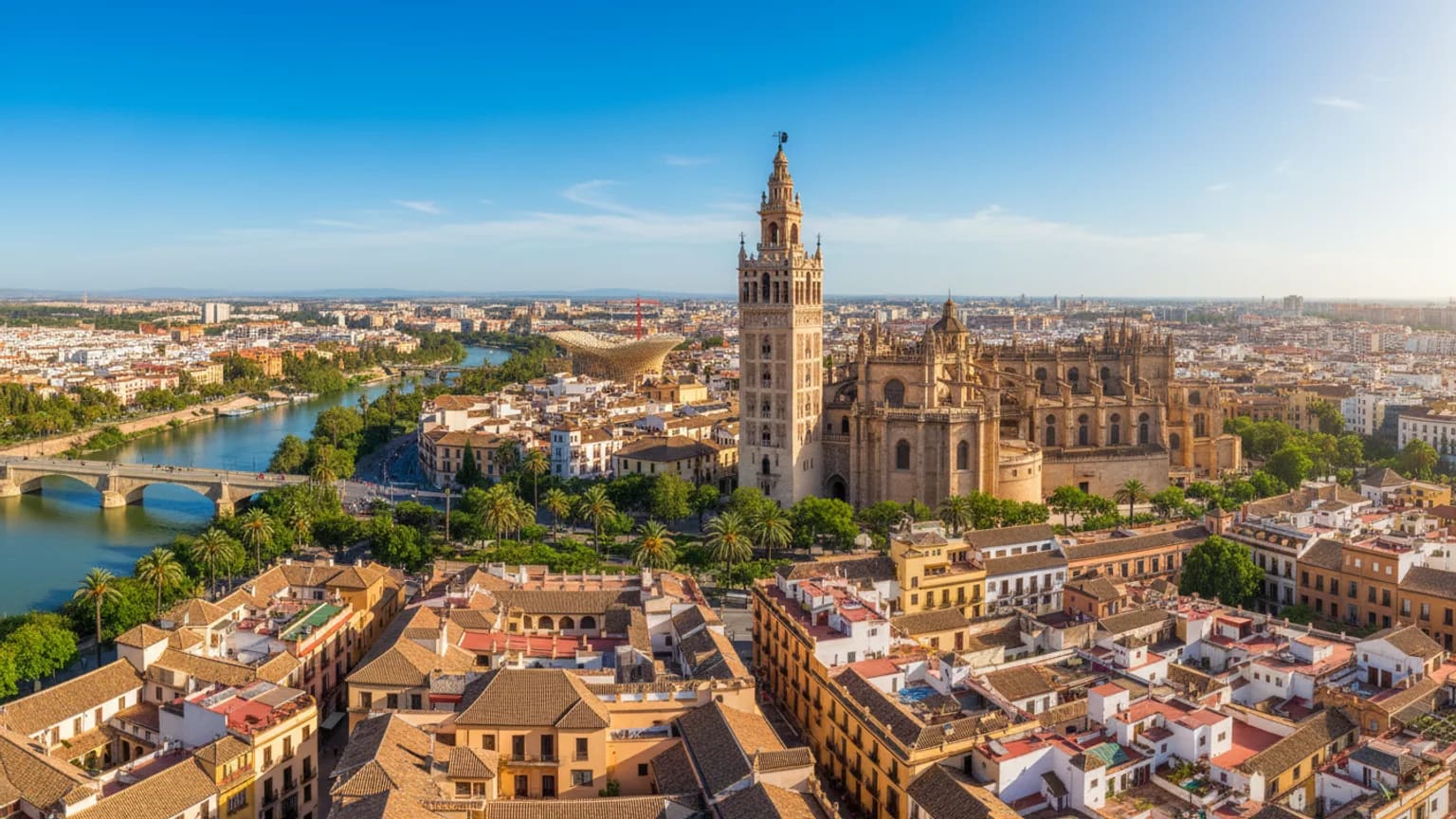 Vue panoramique de Seville