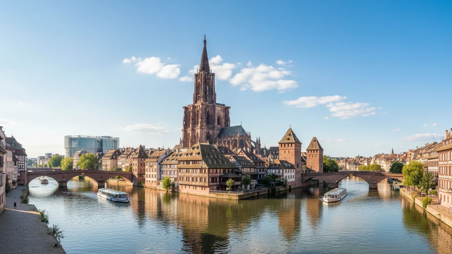 Vue panoramique de Strasbourg