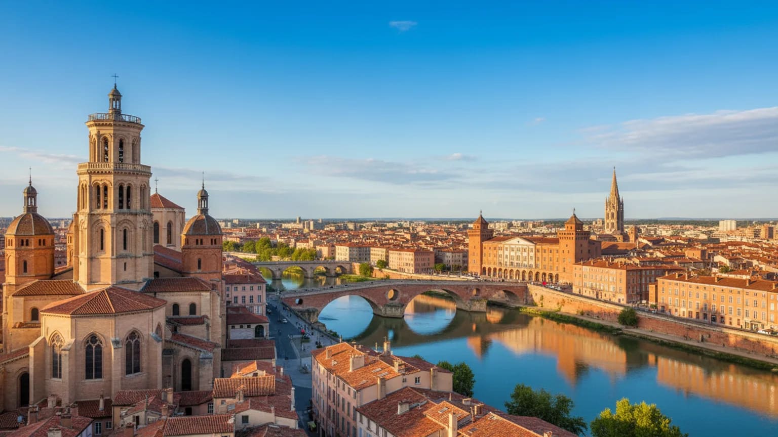 Vue panoramique de Toulouse