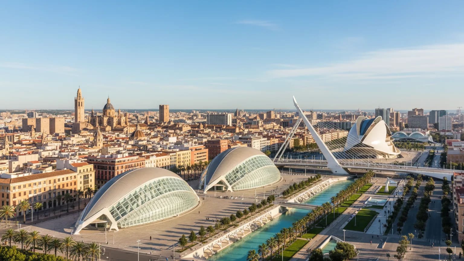 Vue panoramique de Valencia