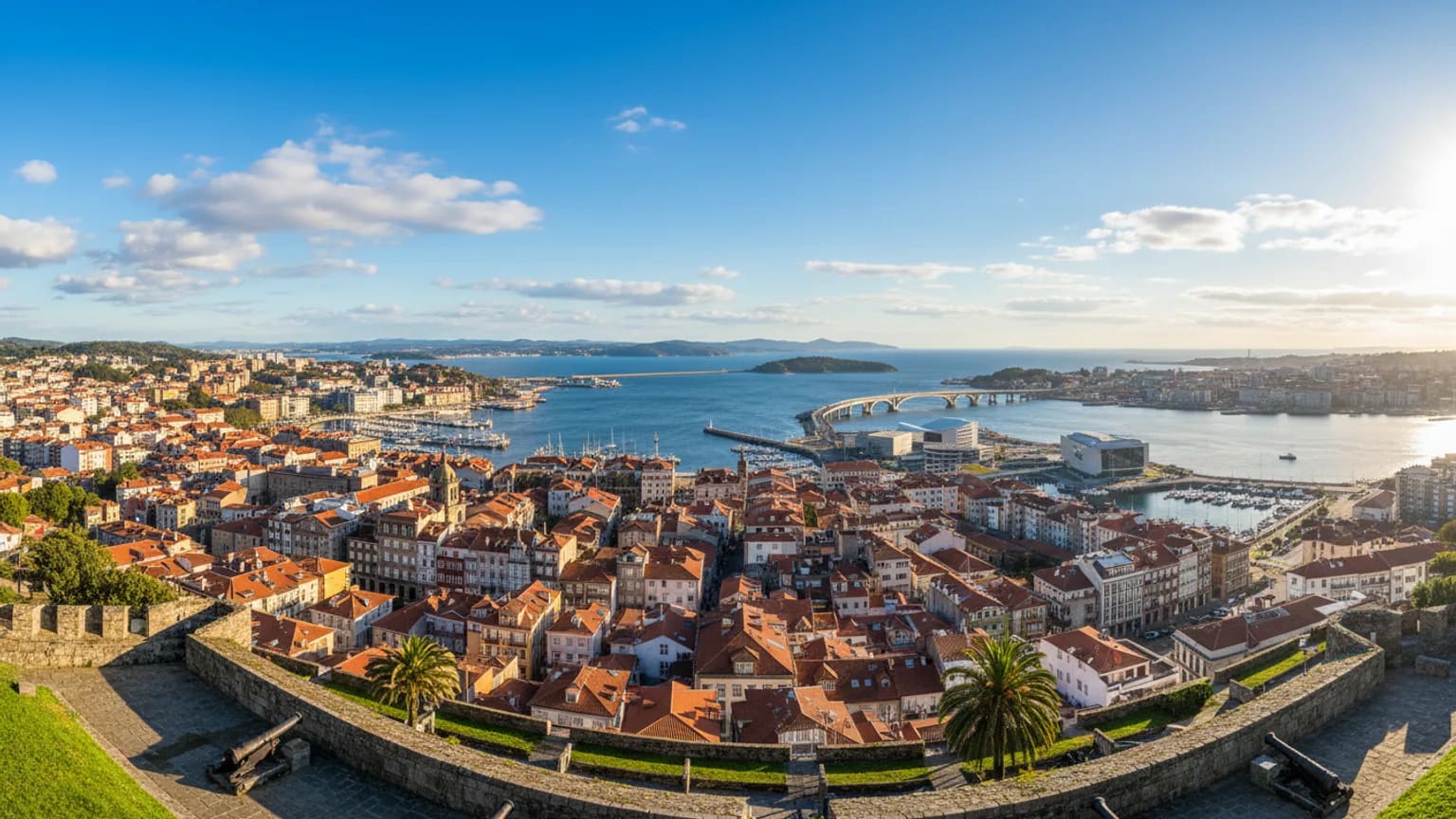 Vue panoramique de Vigo