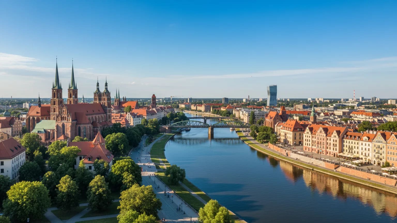 Vue panoramique de Wrocław