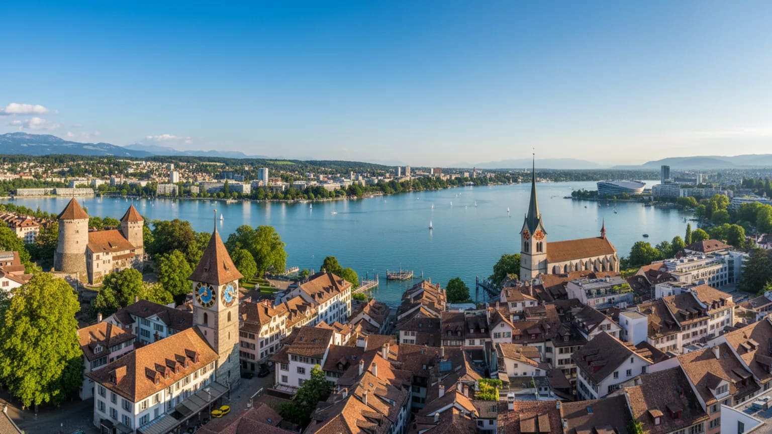 Vue panoramique de Zoug