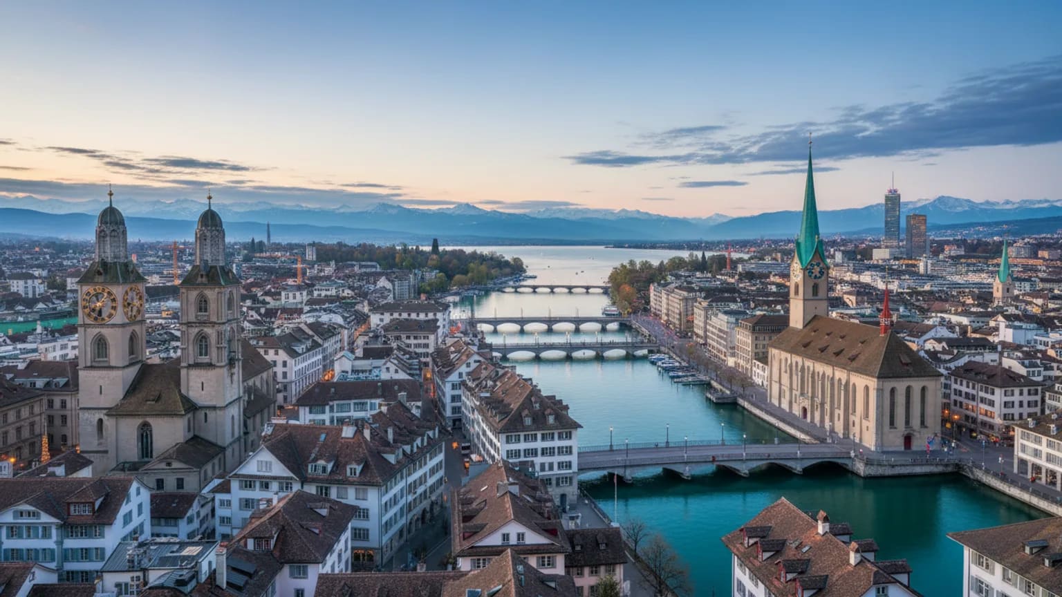 Vue panoramique de Zurich