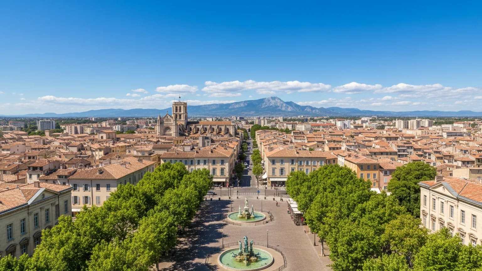Vue panoramique de Aix-en-Provence