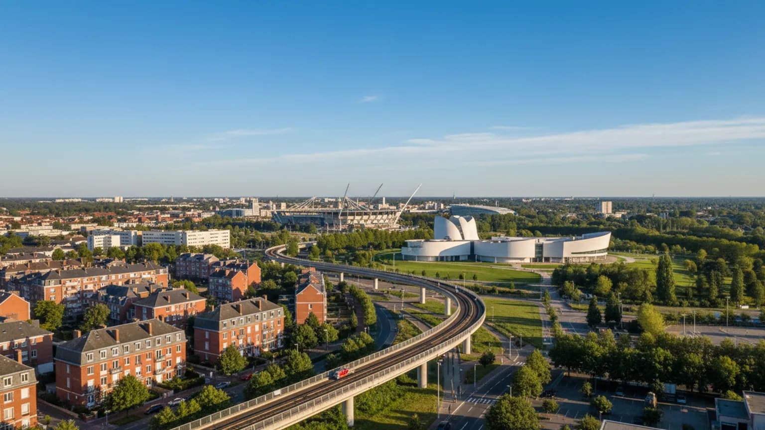 Vue panoramique de Villeneuve-d'Ascq