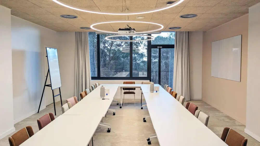 Salle de réunion Argent — Newton Offices Sophia Antipolis